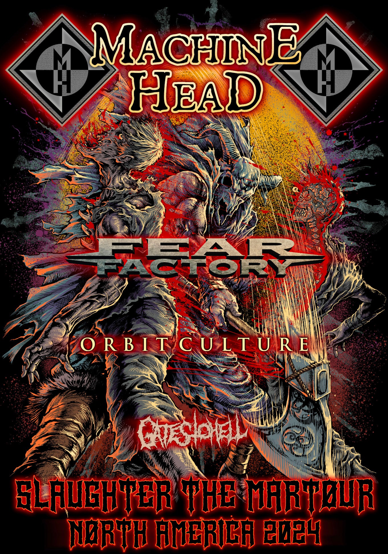 MACHINE HEAD  Heavy metal music, Rock band posters, Heavy metal bands